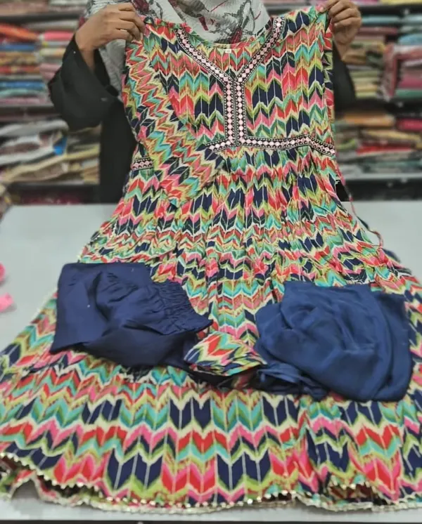 Nayra Cut Kurti with Bottom & Dupatta | TS1834